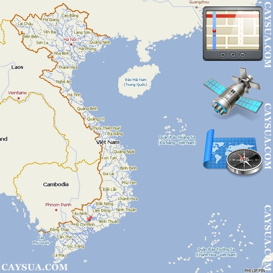 Vị trí cây sưa đỏ sẽ được định vị bằng GPS